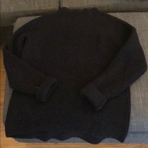 madewell mockneck sweater black size M